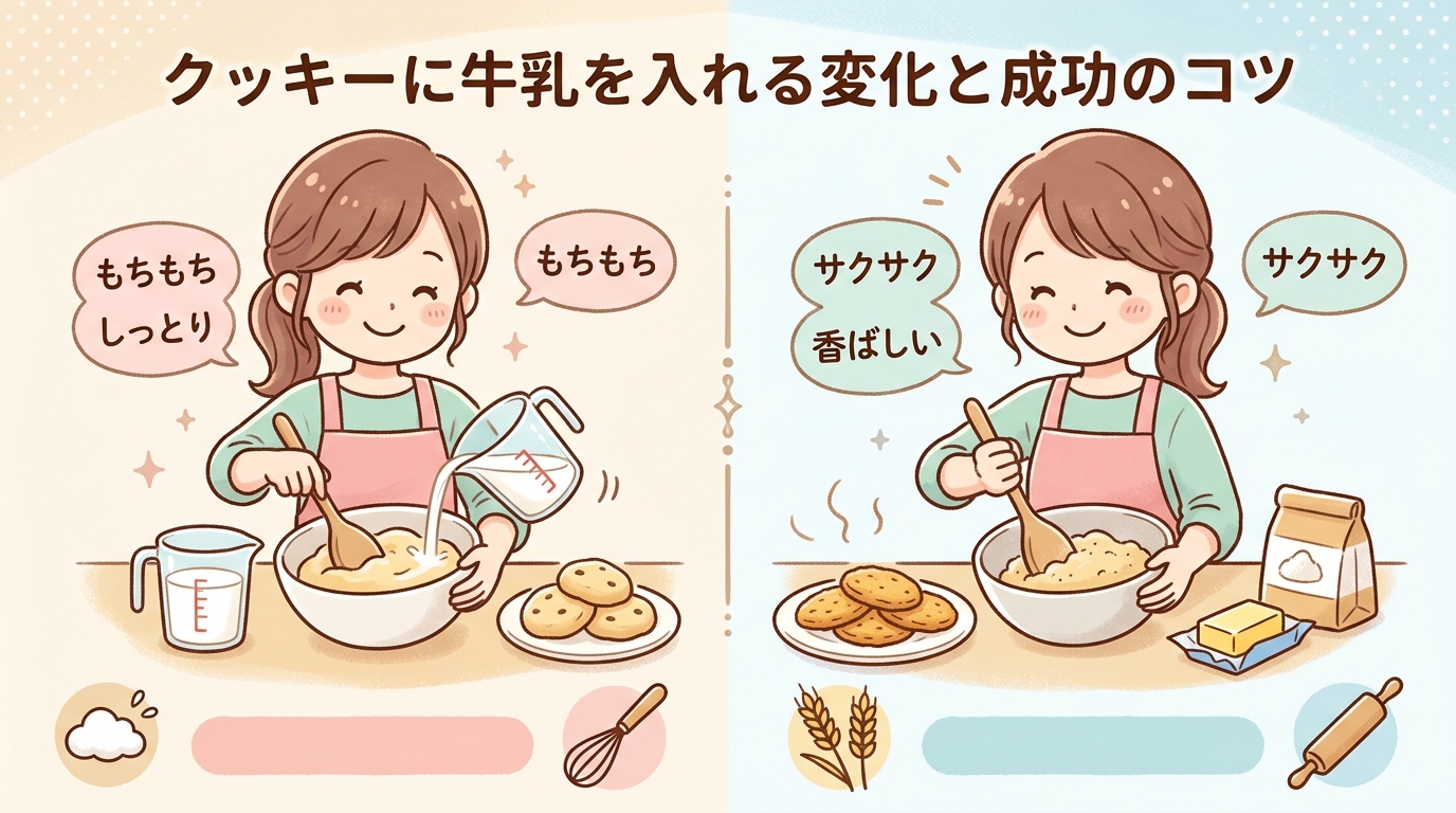 クッキーに牛乳を入れる変化と成功のコツ