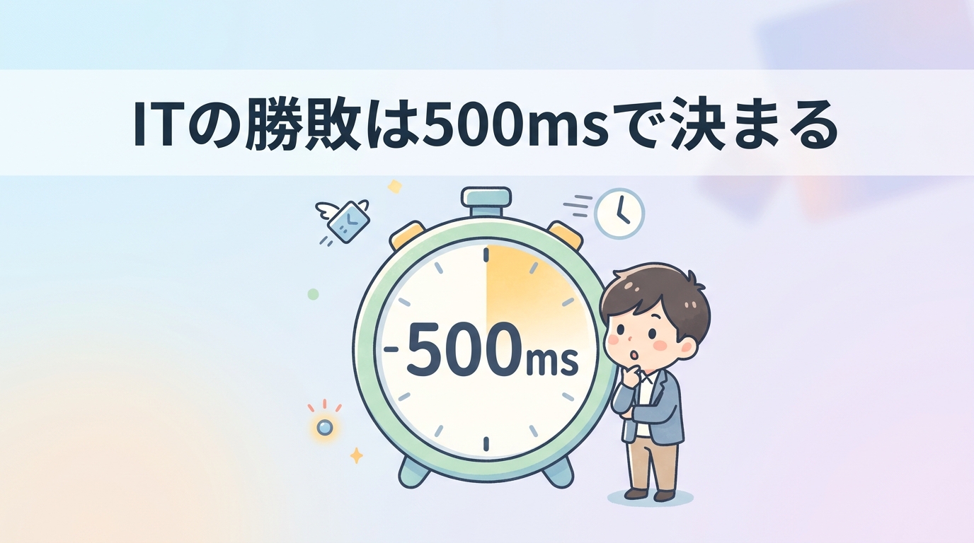 最新ITにおける500msの重要性