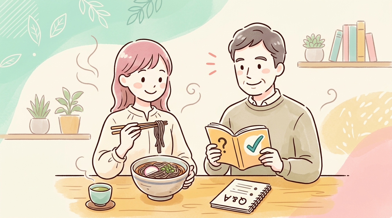 ゆでそばの大丈夫の食べ方に関するQ&A