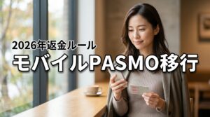 モバイルPASMO移行でカードはどうなる?損しない返金ルール【2026最新】