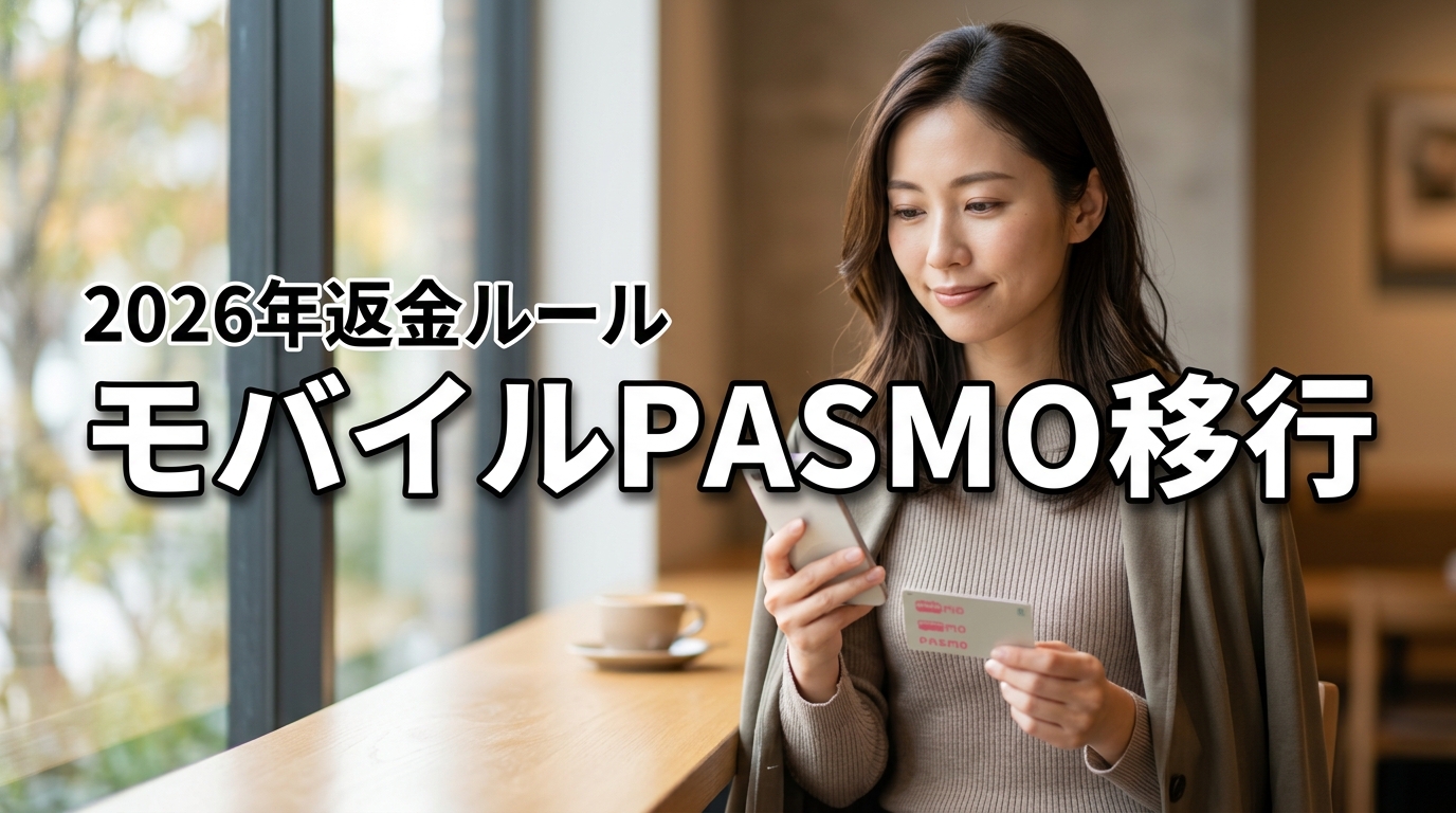 モバイルPASMO移行でカードはどうなる?損しない返金ルール【2026最新】