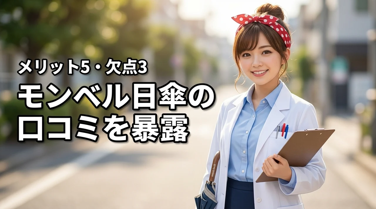 モンベルの日傘の口コミを調査！5つのメリットと欠点3つを正直に暴露します