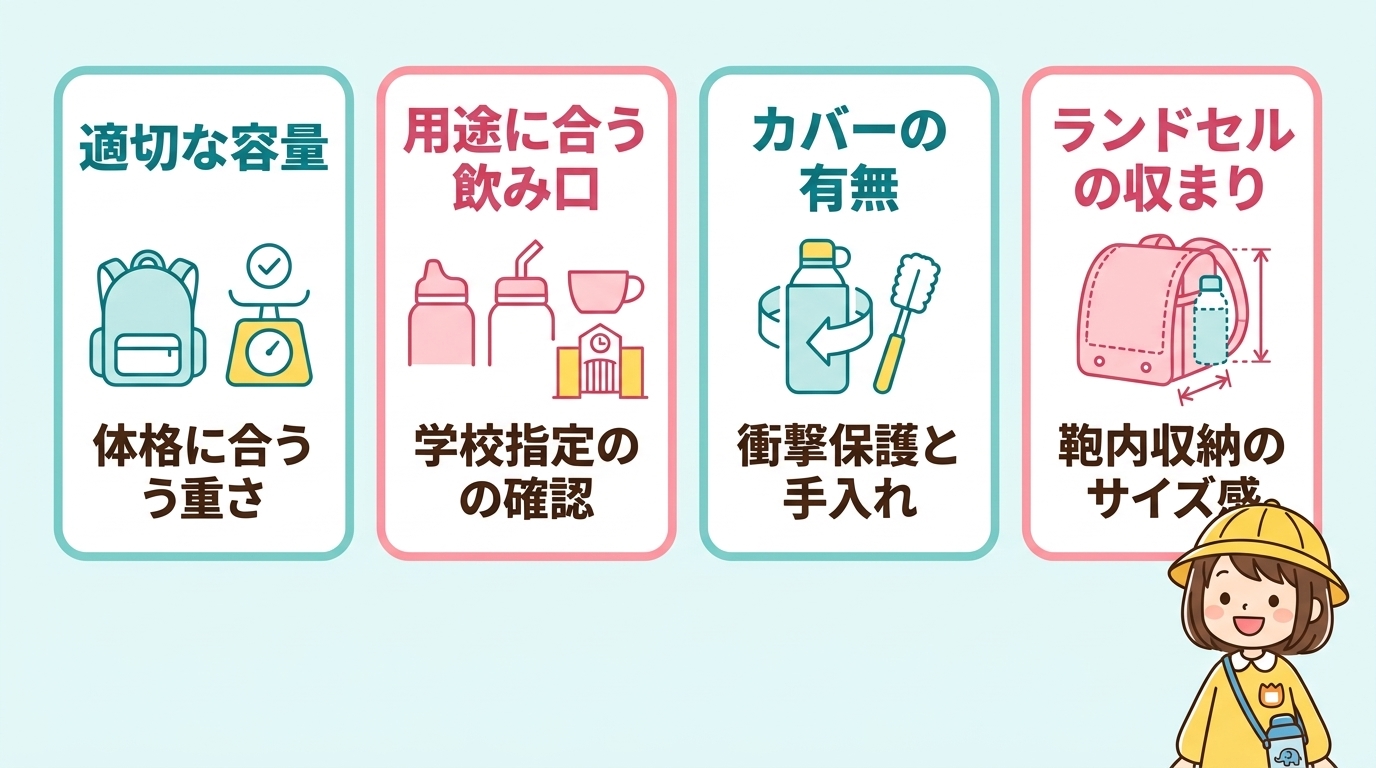子供に最適な象印のキッズ水筒を迷わず選ぶポイント