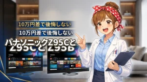 パナソニックのZ95CとZ95Bの違いは？10万円の価格差で後悔しない選び方