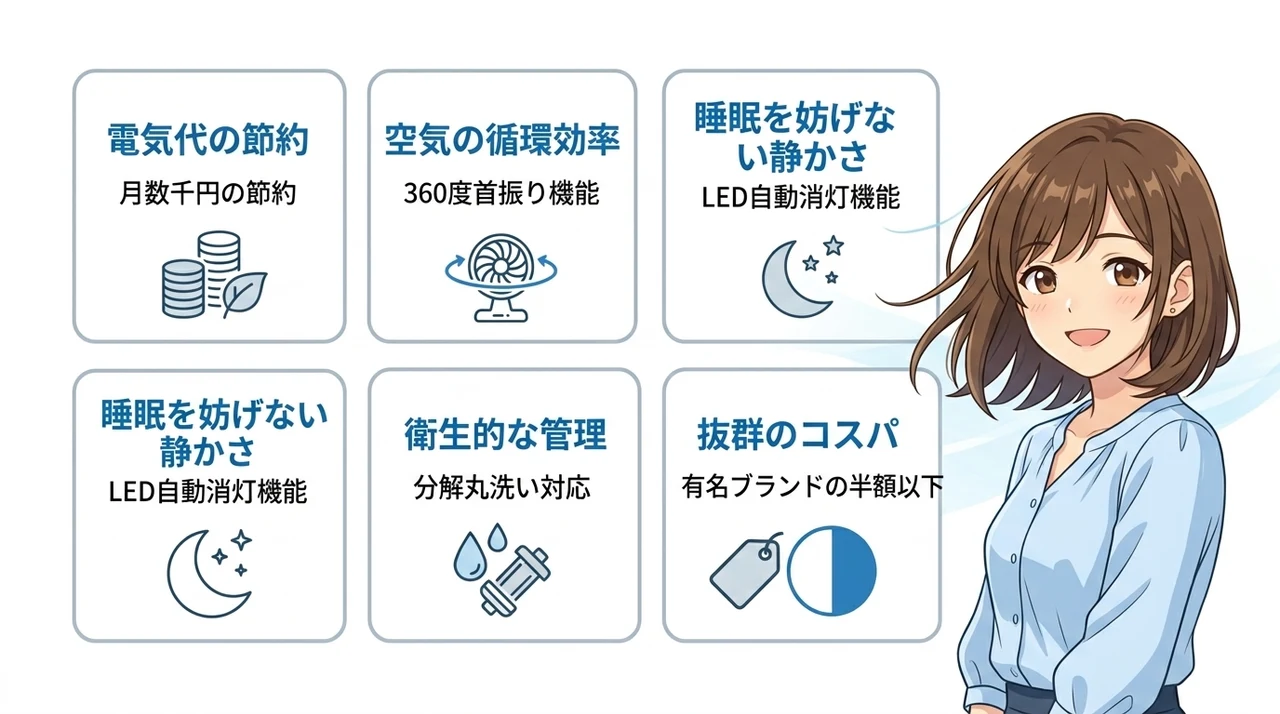 yonaサーキュレーターを実際に使って実感したメリット