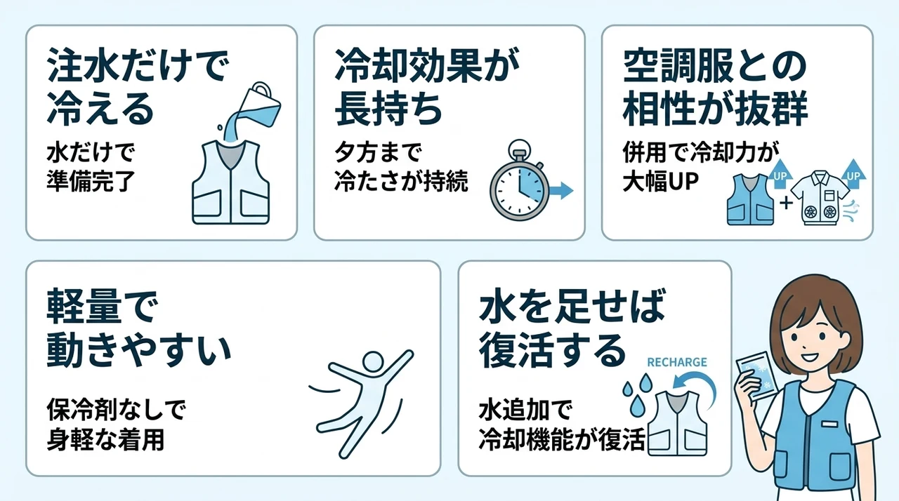 スリーライク冷却ベストを実際に使って実感したメリット